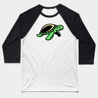 Green Chill Turtle Logo Baseball T-Shirt